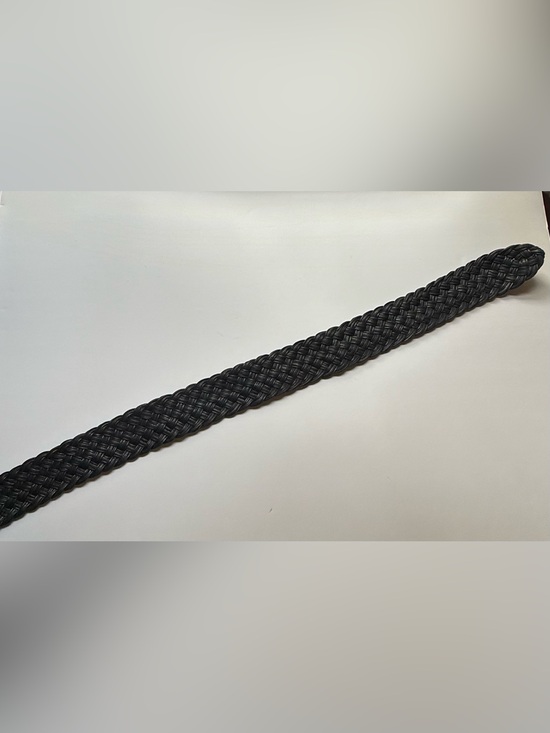 Vintage 2” Marjorie Baer Braided Belt Metal Buckle Medium